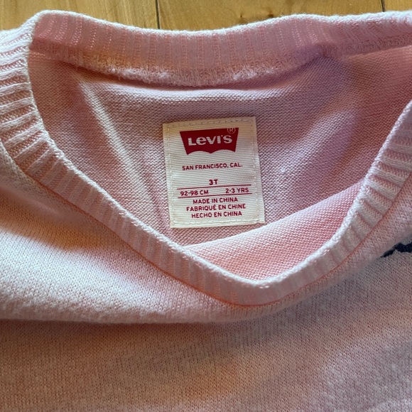 Toddler Girls Levi's Pink Patchwork Outfit - Picture 4 of 4
